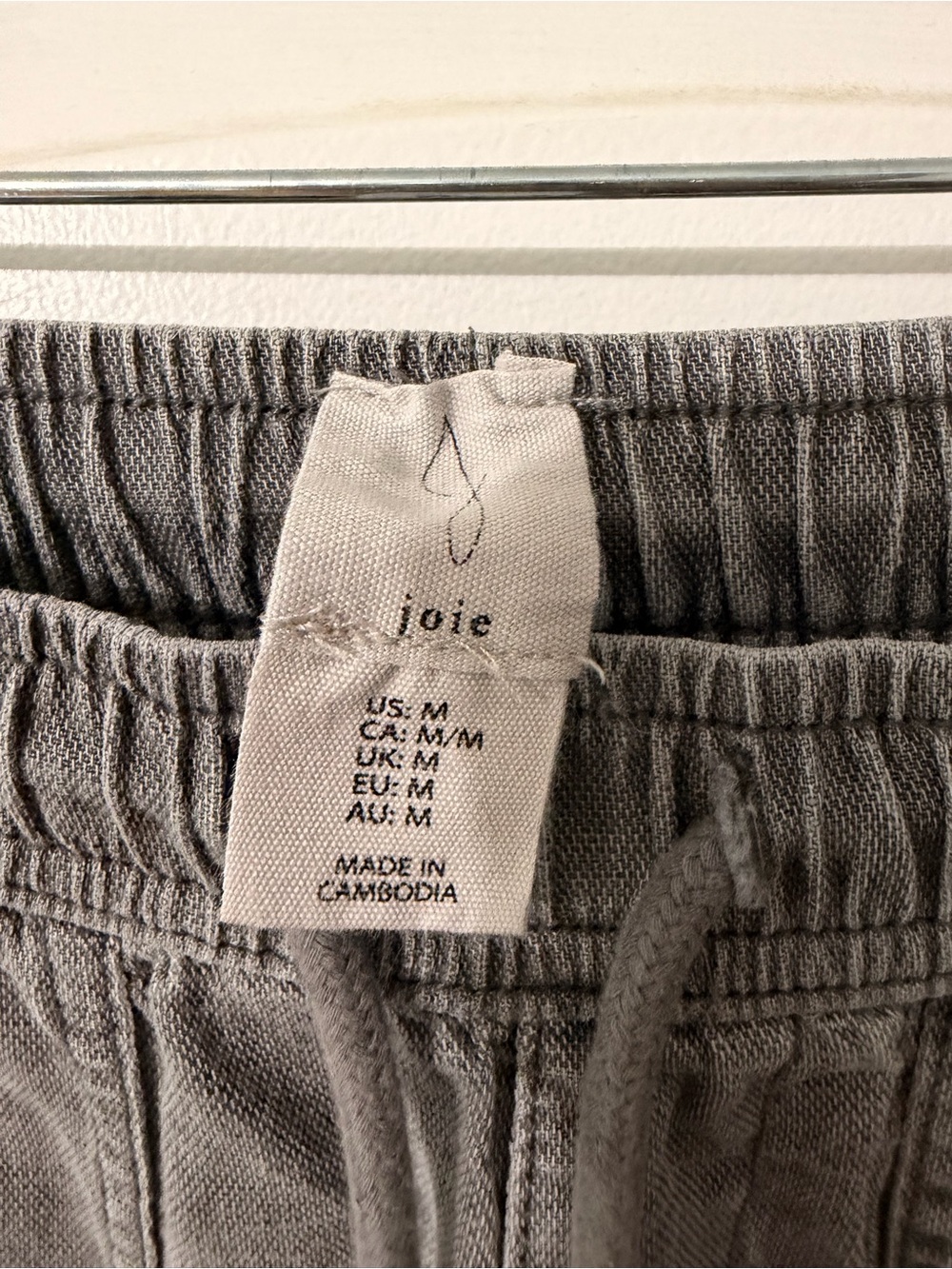 Joie Gray Wide-Leg cropped pants - Picture 2 of 6